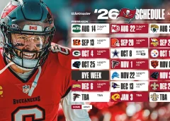 El calendario 2026 de los Buccaneers: luces, sombras… y una verdad incuestionable: Cañones y Football volvió a acertar el leak completo